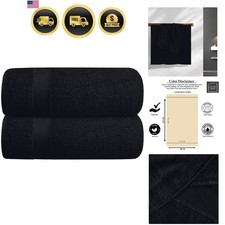 Cotton 2 Pack Oversized Bath Towel Set 28x55 inches, Large Bath Towels, Ultra...
