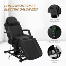 Fully Electric Salon Facial Bed Chair with Electric Adjustable Height  Backrest