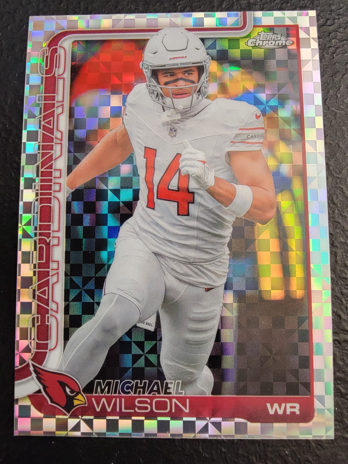 2025 Topps Chrome Football Michael Wilson #2 X-Fractor