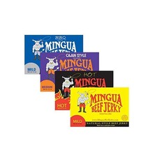 Mingua Beef Jerky Sampler Pack 100 US Beef Without Nitrites Four 3.5 Oz Bags