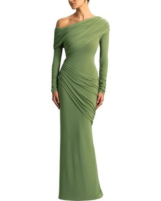 Gabriela Rich Solid Maxi Dress Women's  4