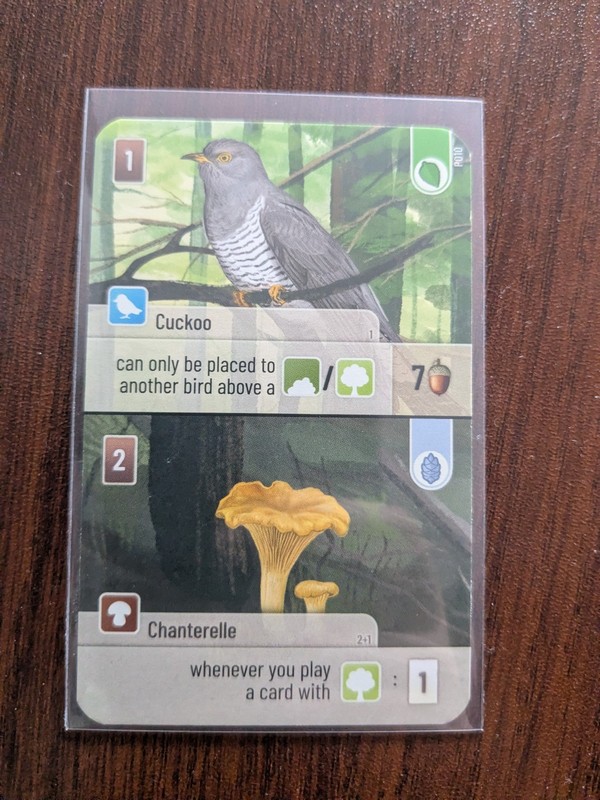 Forest Shuffle Promo Card P010 Cuckoo/Chanterelle 