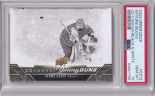 2023-24 Upper Deck Series 2 Hockey Arturs Silovs Young Guns Canvas Black PSA 10