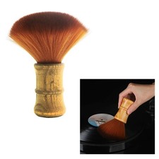Wooden Handle Carbon Fiber Recording Cleaning Brush Dust Remover LP Vinyl Record