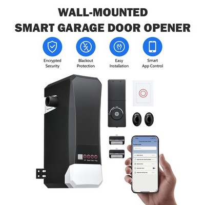 ZUMI Wall Mount Electric App-Control Garage Opener IR Sensors Electric Lock IP44