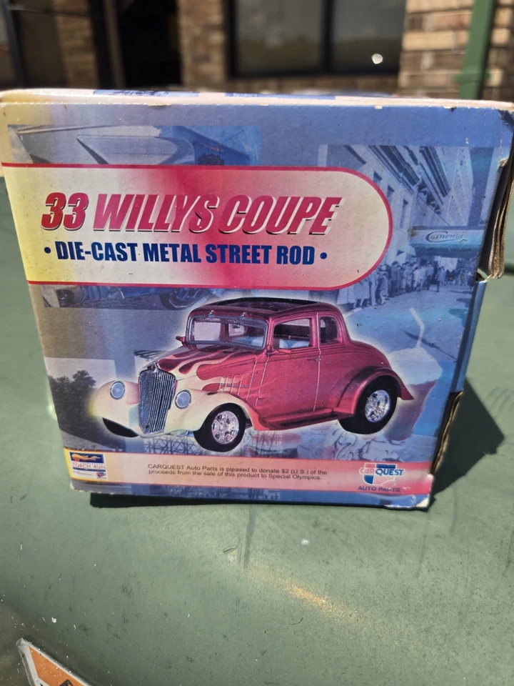 2001 First Gear Car Quest Auto Parts 1933 Willys Coupe Diecast Metal Street Rod - Image 3 of 4