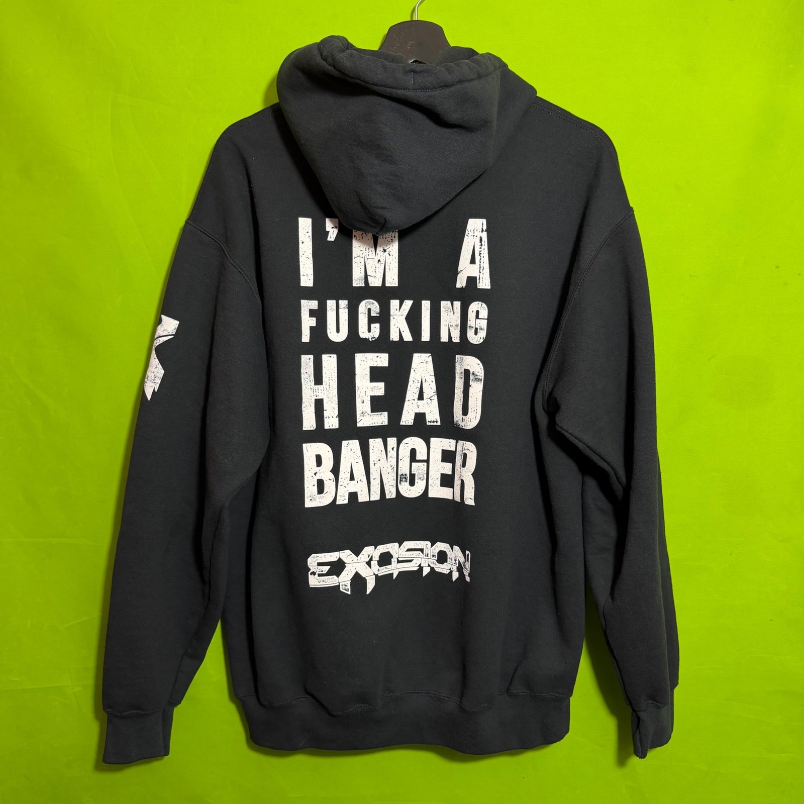 Headbanger Zip Up Hoodie Black Tour Merch