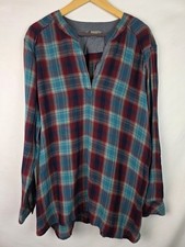Natural Reflections Womens Shirt Size 1X Burg...