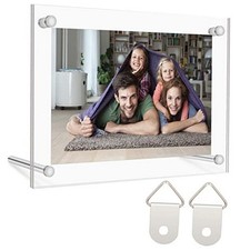 Picture Frame 8x10 Acrylic Double Sided Photo Frames, Plastic 8 x 10 Clear