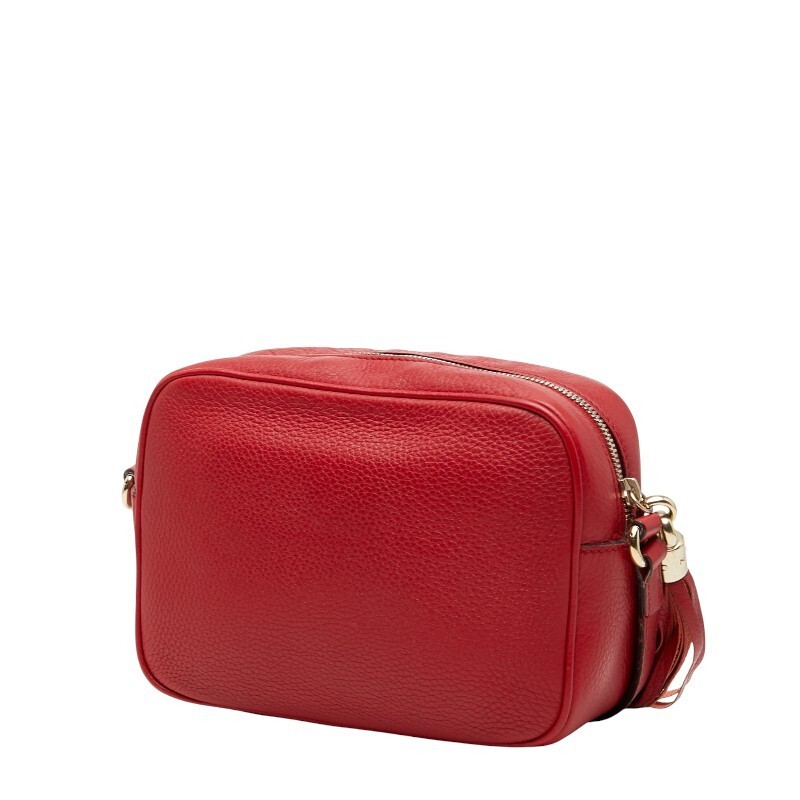Gucci Interlocking G Soho Crossbody Shoulder Bag 308364 Red Leather Women s GUCC thumbnail 2