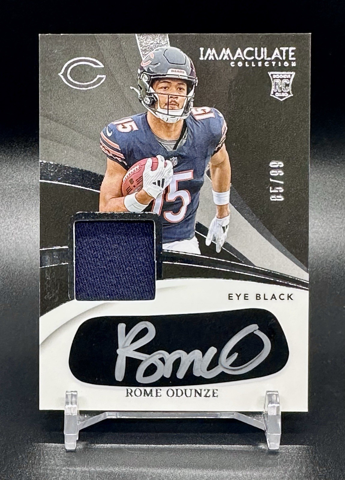 2024 Panini Immaculate ROME ODUNZE Rookie Eye Black Patch Auto /99 RC