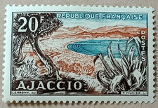 5D1-Timbre France YT 981 neuf * année 1954 "ajaccio"