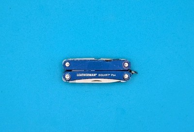 Leatherman SQUIRT PS4 Multi-Tool! BLUE! *broken scissors spring*