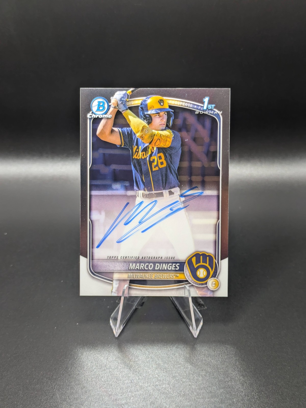 2025 Bowman Chrome #CPA-MD Marco Dinges Prospect Autographs