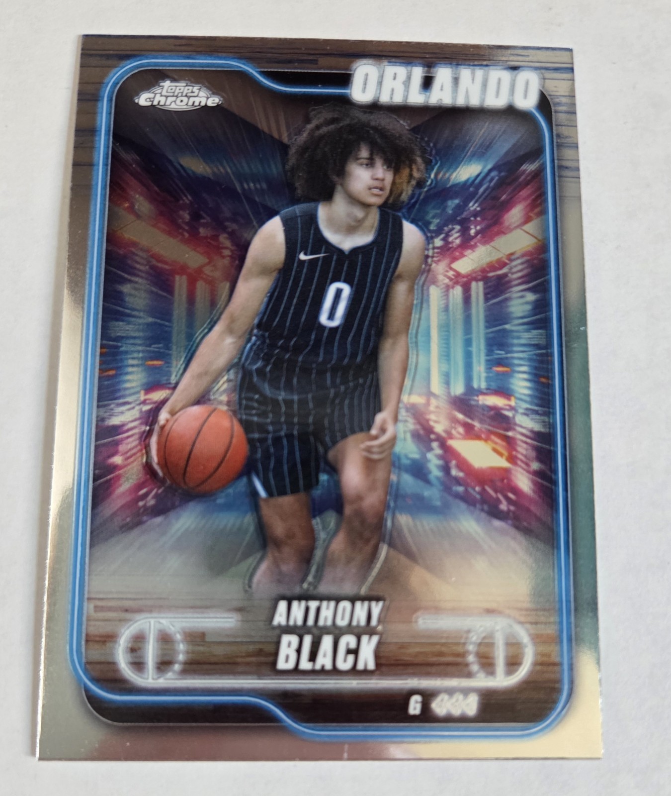 2024-25 Topps Chrome - Anthony Black, Anthony Black #48 Blue Basketball...
