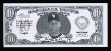 DEREK JETER 2011 TOPPS HERITAGE BASEBALL BUCKS $10 BILL BOX TOPPER SSP SP #BB55