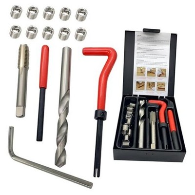 3/8-16 Inch Thread Repair Kit - Helicoil Thread Inserts Taps Kit with HSS Drill