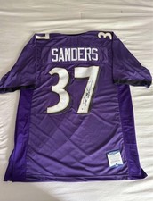Deion Sanders Autographed Baltimore Ravens Jersey #37