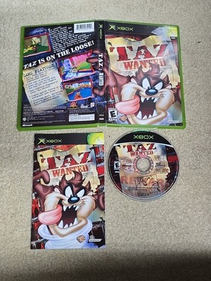 Taz Wanted - Microsoft Xbox CIB COMPLETE 