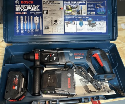 Bosch GBH18V-26D 18V Bulldog Rotary Hammer Drill Kit w/ Battery, Charger, Case