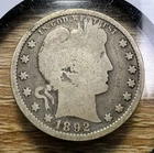 1892-P Barber Quarter - Actual Coin Shown - Free Shipping & Tracking INV#270