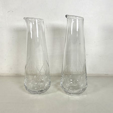 Royal Doulton Crystal Cut Glass Wine Carafes – Set of 2 (31cm)