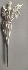 Vintage Celtic Scottish Thistle Sword Kilt Pin Or Brooch 3 5/8"