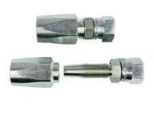 (2) Reusable Hydraulic Fittings  for 3/8" ID 2-Wire Hose X -06 JIC
