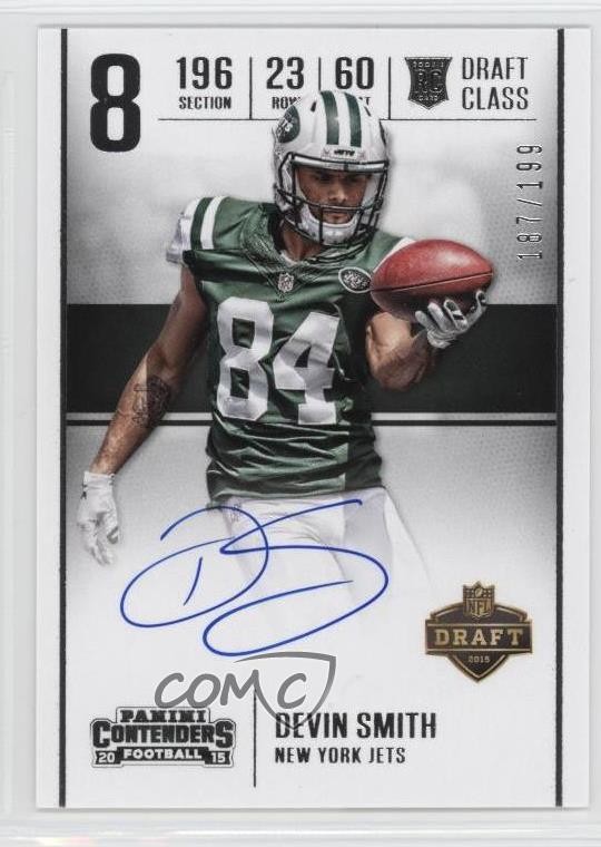 2015 Panini Contenders Draft Class RPS 187/199 Devin Smith Rookie Auto RC 0c2