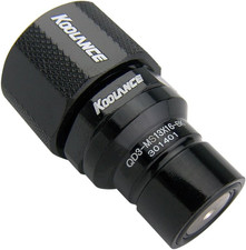 Koolance QD3-MS13X16-BK QD3 Male Quick Disconnect No-Spill Coupling, Compression