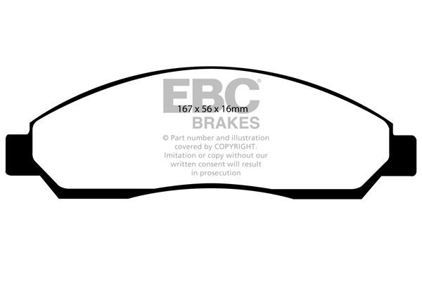 EBC DP1705 BRAKE PAD SET DISC BRAKE Front