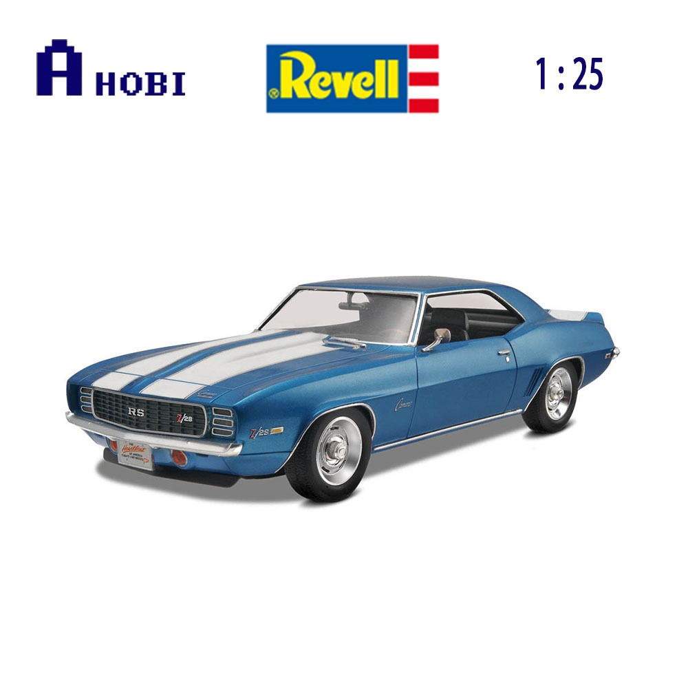 Revell 1:25 Scale 1969 Chevrolet Camaro Z/28 RS Blue Model Car | eBay
