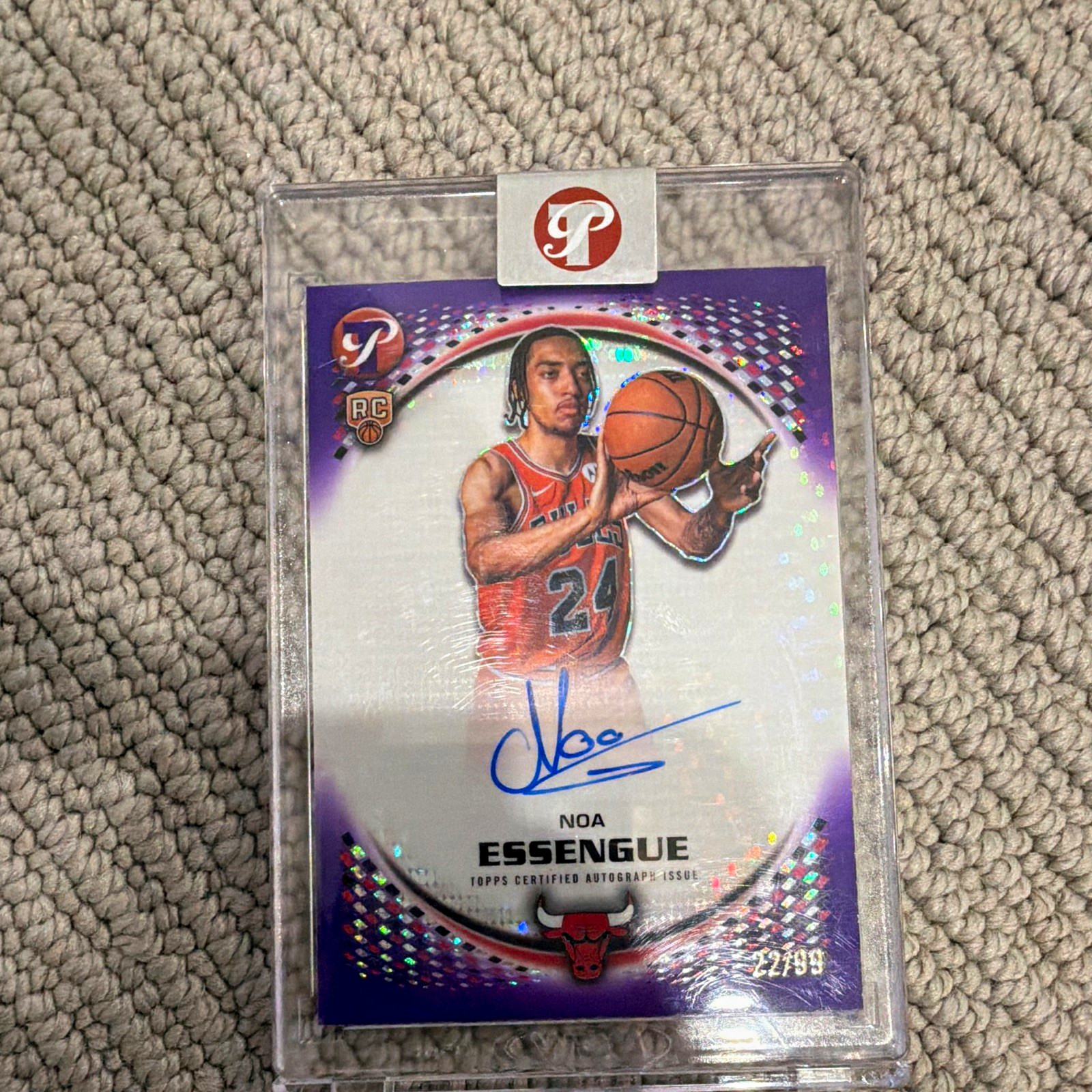 Topps 2025-26 Pristine Basketball Noa Essengue Bulls RC Auto PR-NE 22/99