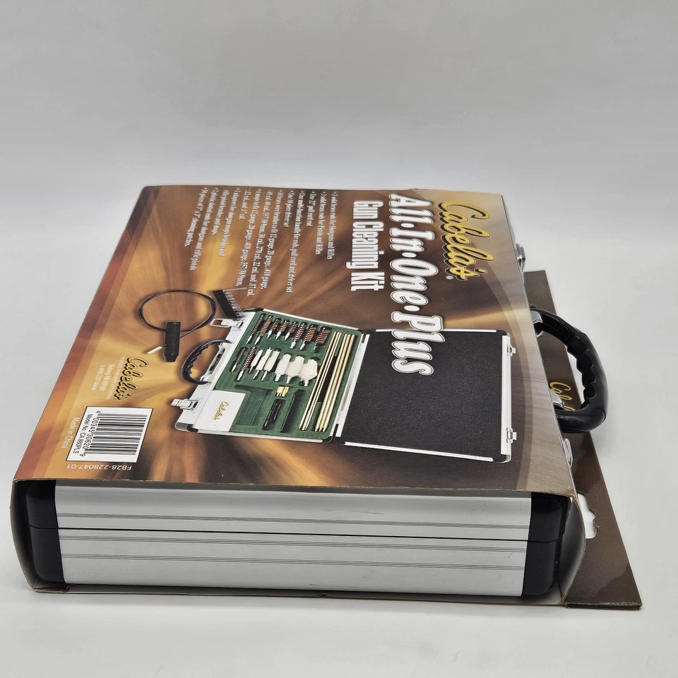 Cabelas CA880PLS All-In-One Gun Cleaning Kit Metal Case New Broken Handle - Image 4 of 4