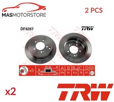 BREMSSCHEIBEN SATZ PAAR HINTEN TRW DF4287 2PCS A FÜR HYUNDAI SANTA FÉ I,IX35