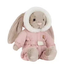 Winter Ski Suit Rabbit Doll Soothing Doll Birthday Gift Plush Toy Xmas Gift