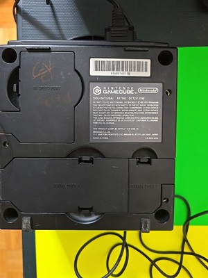 GameCube  + 2  Black Controllers+16mb Hip Gear Mem Card 
