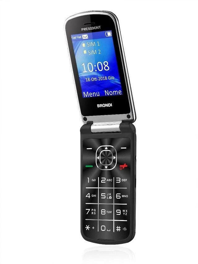 Brondi President 7,62 cm (3") 130 g Nero Telefono cellulare basico - Immagine 4 di 4