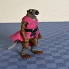 Master Splinter Teenage Mutant Ninja Turtles 1988 Hard Head Figure Belt and Cape