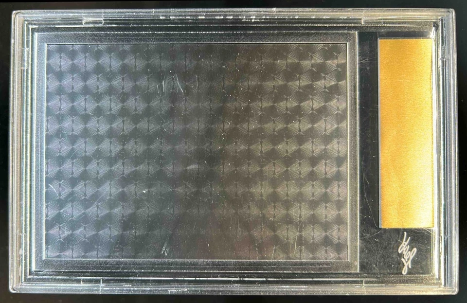 2025 Leaf Metal Kyron Drones Red Flood Red Pre Proof Arm Forces Auto #1/1 - Image 2 of 2