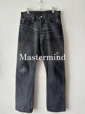 Mastermind Men Pants Size S Metallic Black Denim JPN Limited Edition VHTF Design