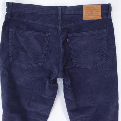 Herren Levi's 04511 Stretch Slim Straight Blau Jeans W36 L34