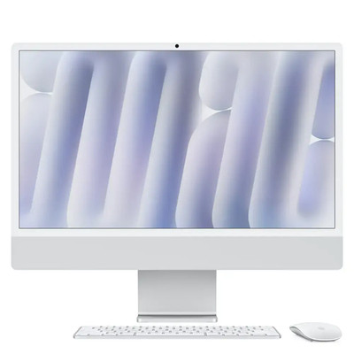 Apple iMac 24'' All-in-One M4 chip 8 Core 16GB RAM 256GB SSD Silver MWUC3LL/A