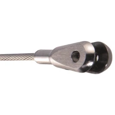 Ultra-Tec F-J62 Fixed Jaw Stainless Steel 316. For 1/8" Or 3/16" Cable. Use F-4 