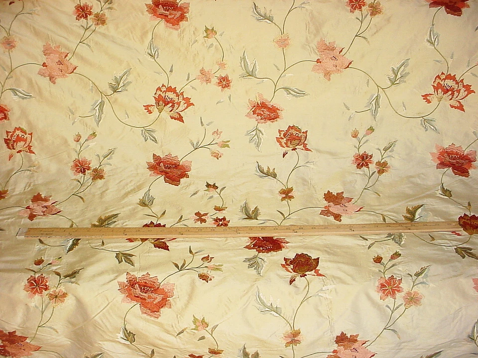 Tela de tapicería floral narciso seda craydon Kravet Lee Jofa 9-1/8 años Foto 4 de 4