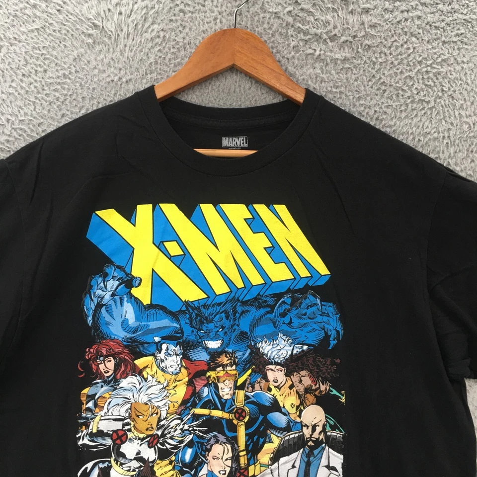 Marvel X-Men Graphic Print T-Shirt Mens XL Black Short Sleeve Crew Neck Cotton - Image 2 of 4