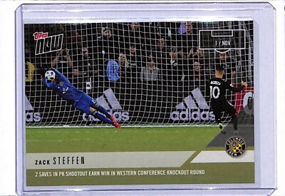 2018 TOPPS NOW MLS #106 ZACH STEFFEN - PRINT RUN 69 - 2 SAVES EARN WIN!