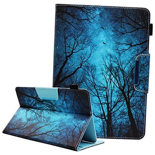Universal 7 8 Inch Android Tablet Case, Nannxiebky Multi-Angle 01 Forest