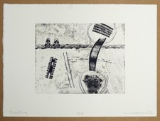 Michael Morgner Dialog Kaltnadelradierung 1974 handsigniert und datiert 