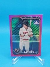 Cole Carrigg 2024 Topps Pro Debut #PD-9 Fuchsia Foil 150/199 - Grizzlies 